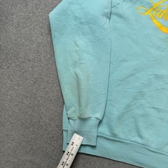 Vintage Screen Stars Best Sweatshirt Mens Large Large Blue Fleece Lake Placid