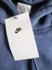 Nike Club Fleece Hoodie Sweatshirt Mens S Navy Blue Sports Athletic Outwear, NEW