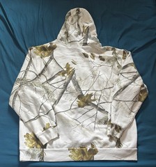 Gander Mountain Camo Hoodie Mens XL White Realtree Camouflage Guide Series
