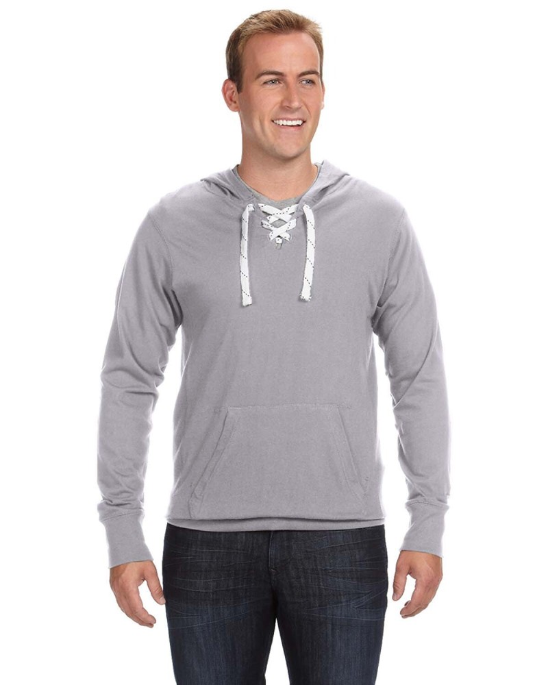 J America Adult Sport Lace 100% Ringspun Cotton Jersey Hood JA8231 XS-3XL