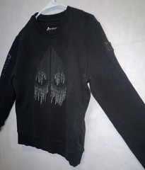 Moose Knuckles Denison Sweatshirt Model #M30MS618292 Black Crew Neck Small Wow!