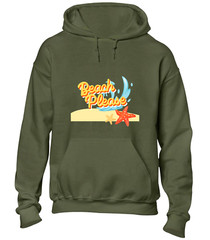 BEACH PLEASE HOODY HOODIE COOL SUMMER HOLIDAY CLOTHING CASUAL FASHION TOP