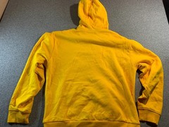 NovaMen Hoodie Men XL? 46″ Chest Yellow Fleece Lined Kangaroo Pockets Activewear