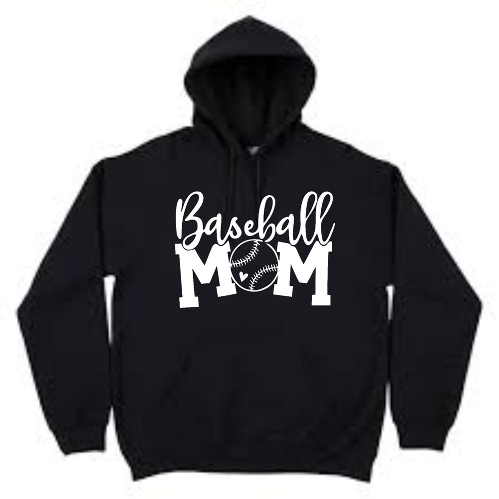 baseball mom hoodie. black xl, order any size contact seller. NEW!
