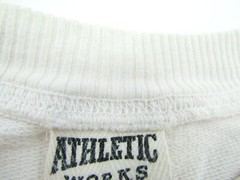 VINTAGE Athletic Works Sweatshirt Mens M? Fit For Life Pockets Drawstring White