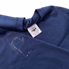 Vtg 80s Gopher Sport Blank Crewneck Sweatshirt Navy Blue Distressed USA Made L