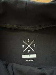 DOPE Men’s Black Long Sleeve Graphic Tee with White Logo Size S