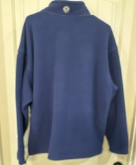 Vintage 90s Eddie Bauer EBTEK Men’s L Blue 1/4 Zip Fleece Pullover Jacket