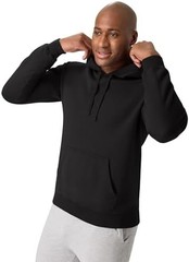 Men’s No Closure Hoodie Long Sleeve Hooded Neck Daily Wear Cotton, Cotton Blend