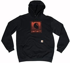 Carhartt Men’s Loose Fit Midweight Hooded Neck Letter Print Mens Graphic