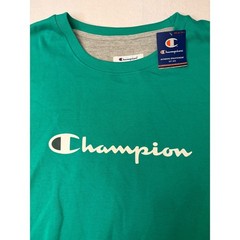Champion Big & Tall Mens 6XL Green Crewneck Sweatshirt Script Logo Pullover NWT