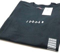 *NEW* Men NIKE AIR JORDAN BRAND EMB T-SHIRTS BLACK (DM3182 010), SZ MD-2XL