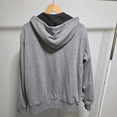 Dickies Men’s Gray Full Zip Hooded Waffle Lined Hoodie w/ Pockets Size L