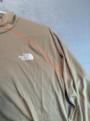 North Face Men’s Summer LT Hoody Hoodie Sun Shirt Long Sleeve Medium Khaki Stone
