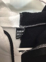 Sheln (Dragons) Black/White Large Long Sleeve Hooded Sweatshirt M2