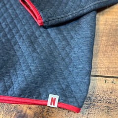 Marine Layer Pullover Mens Size Medium Gray Quilted 1/4 Snap Corbett Sweatshirt