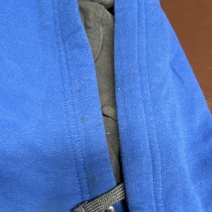 Men’s XL Blue Pullover Fleece Hoodie Drawstring Kangaroo Pocket Blank Fruit Loom