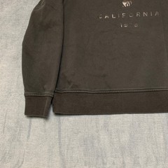 Banana Republic Sweatshirt Mens Medium Black Modern Logo Fleece Lined Ribbed Hem