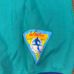 Vintage 90s Jantzen Sport Know Your Signs Ski Sweatshirt Color Block Retro M