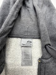 Champion Authentic Men’s Hoodie Fleece Full Zip Front Pockets Size XXL Grey