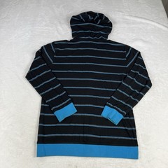 Vintage Y2K DC Shoes Hoodie Adult Medium Teens XL Zip Up Skater Striped Cyber