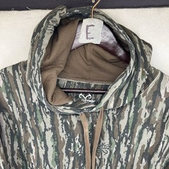 Mens Retro VTG Real Tree Bottomland Hoodie Medium AOP Soft Cotton Blend