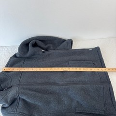 Rugged Elements Mens Fleece Lined Hoodie Charcoal Gray Full Zip Jacket Size M