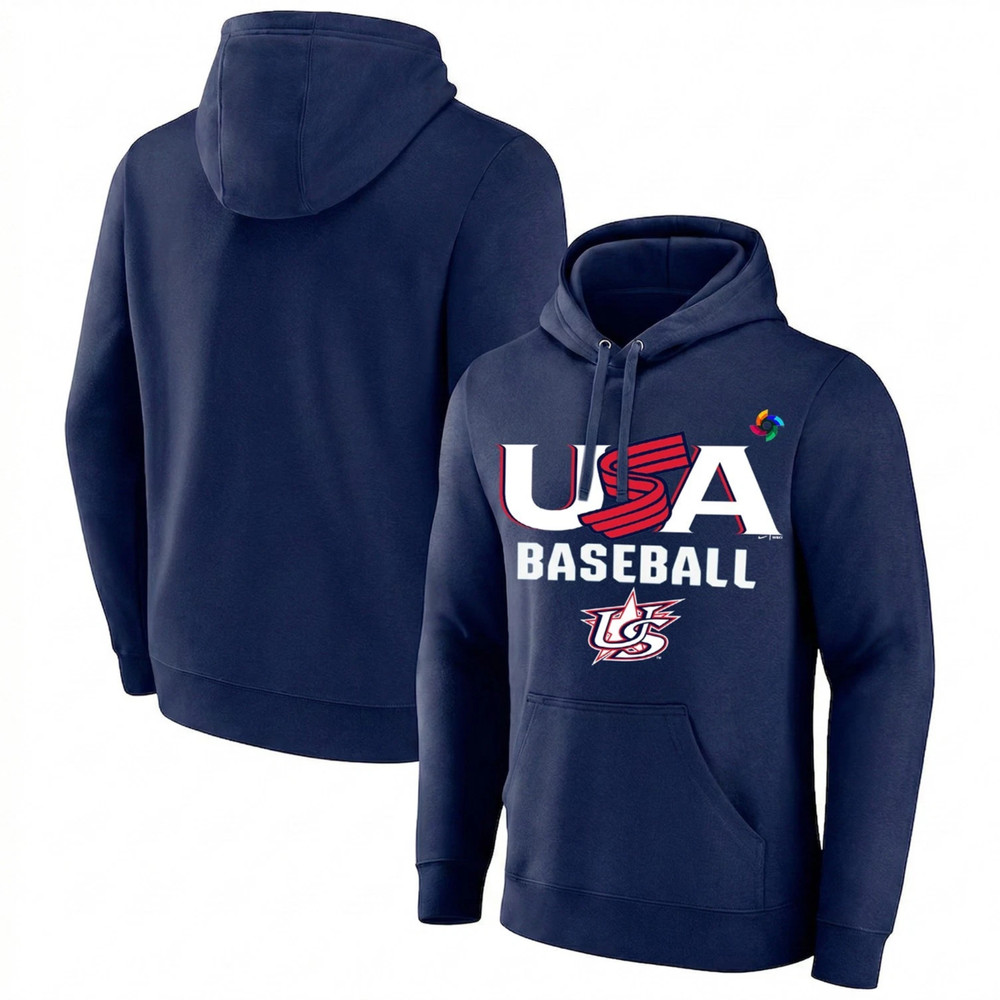 Baseball Fan Hoodie USA Style 2026 Tournament Graphic Pullover