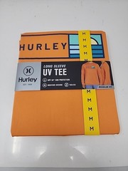 Hurley Men’s Sunny Side Hybrid Stretch Tagless UV T-Shirt M Nectarine
