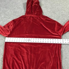 Guapi Hoodie Mens XL Red Velvet Skull Rhinestone Full Zip Limited Edition Jacket