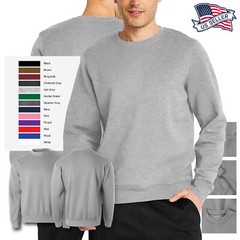 Mens Ultimate Heavyweight Sweatshirt Crew Neck Fleece Essentials Pullover XS-5XL