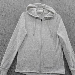 Colosseum Mens Light Gray Heather Full Zip Hoodie Size Small NWT
