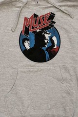 Muse Hoodie Get Down Bodysuit Band Logo new Official Unisex Grey Pullover