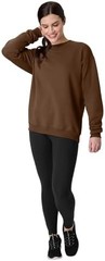 Men’s Pull On Sweatshirt Long Sleeve Crew Neck Size X-Large Army Brown Daily