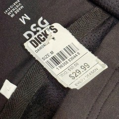 DSG Mens Medium Everyday Fleece Hoodie Black Athletic Sweatshirt Zip Pocket NEW