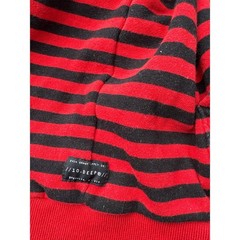 Sound & Fury Hoody 10 deep 10th division garment supply red black stripe XXL