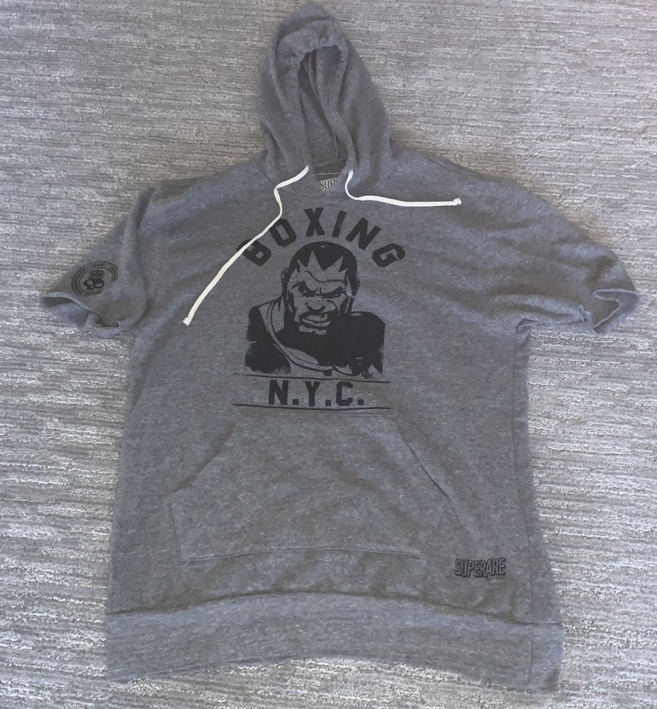 Boxing Sweatshirt Hoodie Superare Rare Mens Large