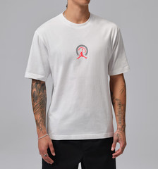 *NEW* Men NIKE AIR JORDAN Broken Record Graphic Tee WHITE (IF3055 100) 👍
