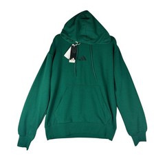 Adidas Feelcozy HD Hoodie Mens Medium Collegiate Green JE3802 NWT
