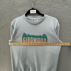 Farm Fresh Girdwood Brewing Sweatshirt Men Small Grey Organic Cotton Sustainable