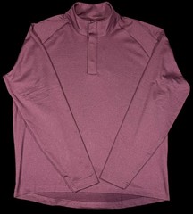 Holderness & Bourne Men’s The Payne Golf Pullover Snap Button Plum Large