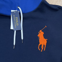 Polo Ralph Lauren Hoodie Sweatshirt Men’s Medium Big Pony Color Block NWT