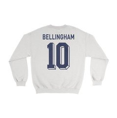 England Soccer Fans Bellingham 10 Jersey Style Unisex Crewneck Sweatshirt