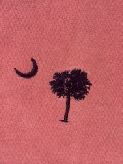 Authentic Pigment Mens XL Coral Pink South Carolina Palmetto Moon Sweatshirt