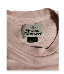 Vivienne Westwood Pink Embroidered Logo Crewneck Sweatshirt Small