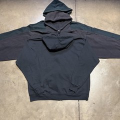 Lot 5 Vintage Sweatshirts Zip Up Hoodie Blank Black M-XL Faded 90s 00s Y2K USA
