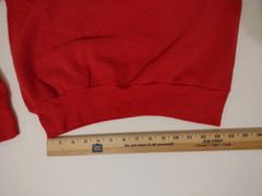 Vintage Red Raglan Sweatshirt Men Large SWEATS FX PANNILL Soft Cotton & Acrylic