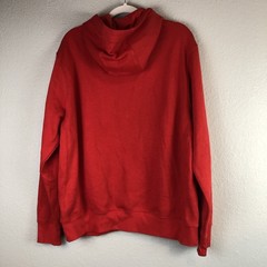 Nike Sportswear Mens Large Pullover Hoodie Red Long Sleeve Casual Lounge Basic