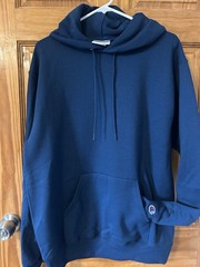 Champion S700 – Royal Blue Heather – Hooded Sweatshirt Eco-Friendly Recycled