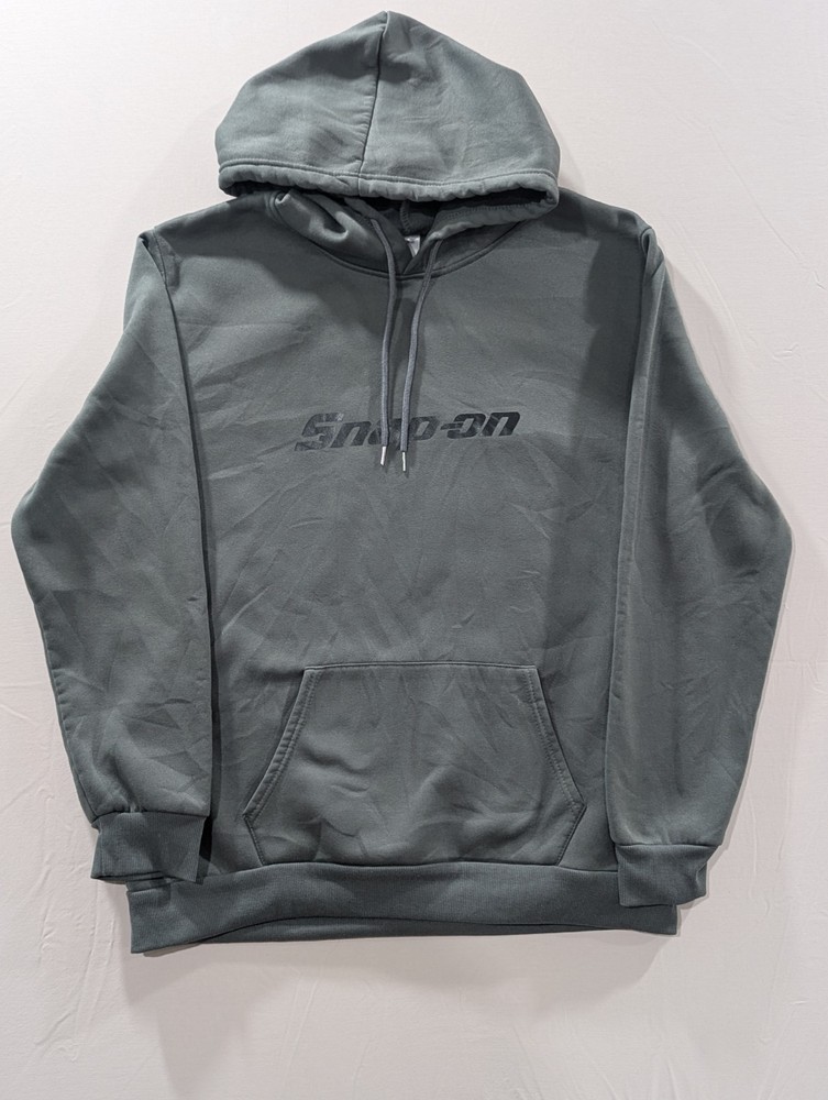 Snap-on Logo Fleece Pullover Hoodie w/ Pockets Gray Men’s XXL Regular